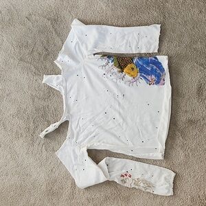 Vigoss long sleeve shirt with embroidery and beads